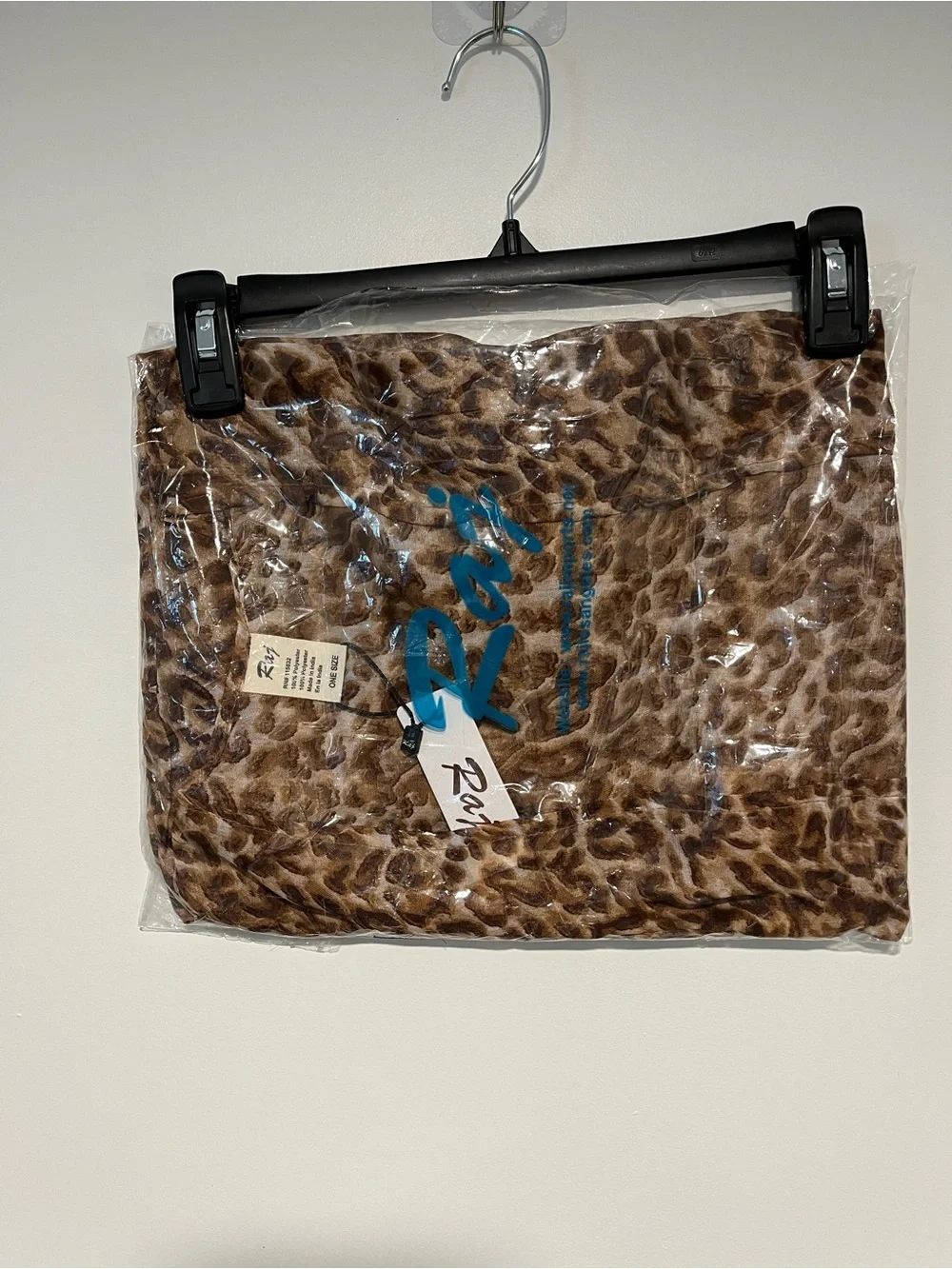 Raj Leopard Print Swim Coverup Kimono - Brown